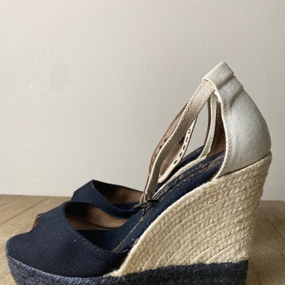 GAIMO SPAIN  SUEDE WEDGE ESPADRILLES SHOES US 6 - Picture 3 of 4
